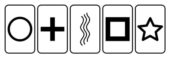 zener cards simple symbols